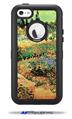 Vincent Van Gogh Flowering Garden With Path - Decal Style Vinyl Skin fits Otterbox Defender iPhone 5C Case (CASE SOLD SEPARATELY)