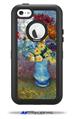 Vincent Van Gogh Flowers In A Blue Vase - Decal Style Vinyl Skin fits Otterbox Defender iPhone 5C Case (CASE SOLD SEPARATELY)