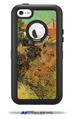 Vincent Van Gogh Garden Behind A House - Decal Style Vinyl Skin fits Otterbox Defender iPhone 5C Case (CASE SOLD SEPARATELY)