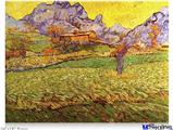 Poster 24"x18" - Vincent Van Gogh A Meadow in the Mountains Le Mas de Saint-Paul