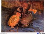 Poster 24"x18" - Vincent Van Gogh A Pair of Shoes