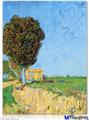 Poster 18"x24" - Vincent Van Gogh A Lane near Arles