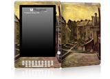 Vincent Van Gogh Backyards Of Old Houses In Antwerp In The Snow - Decal Style Skin for Amazon Kindle DX