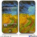 iPhone 4 Decal Style Vinyl Skin - Vincent Van Gogh Wheatfield (DOES NOT fit newer iPhone 4S)