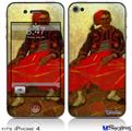 iPhone 4 Decal Style Vinyl Skin - Vincent Van Gogh Zouave (DOES NOT fit newer iPhone 4S)