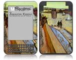 Vincent Van Gogh Bridge - Decal Style Skin fits Amazon Kindle 3 Keyboard (with 6 inch display)