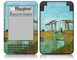 Vincent Van Gogh Bridge At Arles - Decal Style Skin fits Amazon Kindle 3 Keyboard (with 6 inch display)