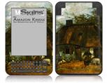 Vincent Van Gogh Cottage - Decal Style Skin fits Amazon Kindle 3 Keyboard (with 6 inch display)