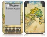 Vincent Van Gogh Entrance To The Moulin De La Galette - Decal Style Skin fits Amazon Kindle 3 Keyboard (with 6 inch display)