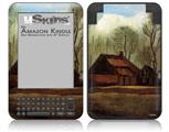 Vincent Van Gogh Farmhouses Among Trees - Decal Style Skin fits Amazon Kindle 3 Keyboard (with 6 inch display)