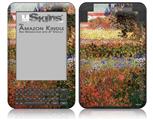 Vincent Van Gogh Flowering Garden - Decal Style Skin fits Amazon Kindle 3 Keyboard (with 6 inch display)