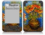 Vincent Van Gogh Fritillaries - Decal Style Skin fits Amazon Kindle 3 Keyboard (with 6 inch display)