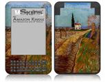 Vincent Van Gogh Path Through A Field With Willows - Decal Style Skin fits Amazon Kindle 3 Keyboard (with 6 inch display)