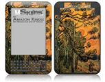 Vincent Van Gogh Pine Trees Against A Red Sky With Setting Sun - Decal Style Skin fits Amazon Kindle 3 Keyboard (with 6 inch display)
