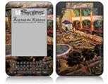 Vincent Van Gogh The Courtyard Of The Hospital At Arles - Decal Style Skin fits Amazon Kindle 3 Keyboard (with 6 inch display)