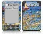 Vincent Van Gogh The Sea At Saintes-Maries - Decal Style Skin fits Amazon Kindle 3 Keyboard (with 6 inch display)