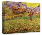 Gallery Wrapped 11x14x1.5  Canvas Art - Vincent Van Gogh A Meadow in the Mountains Le Mas de Saint-Paul