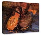 Gallery Wrapped 11x14x1.5  Canvas Art - Vincent Van Gogh A Pair of Shoes