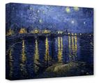 Gallery Wrapped 11x14x1.5 Canvas Art - Vincent Van Gogh Starry Night Over The Rhone