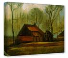 Gallery Wrapped 11x14x1.5  Canvas Art - Vincent Van Gogh Among Trees