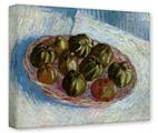Gallery Wrapped 11x14x1.5  Canvas Art - Vincent Van Gogh Basket Of Apples