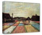 Gallery Wrapped 11x14x1.5  Canvas Art - Vincent Van Gogh Bulb Fields