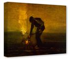 Gallery Wrapped 11x14x1.5  Canvas Art - Vincent Van Gogh Burning Weeds