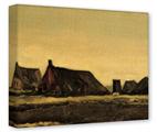 Gallery Wrapped 11x14x1.5  Canvas Art - Vincent Van Gogh Cottages