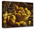 Gallery Wrapped 11x14x1.5  Canvas Art - Vincent Van Gogh Earthen Bowls