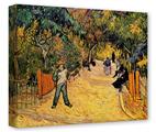 Gallery Wrapped 11x14x1.5  Canvas Art - Vincent Van Gogh Entrance To The Public Park In Arles