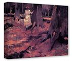 Gallery Wrapped 11x14x1.5  Canvas Art - Vincent Van Gogh Girl In White In The Woods