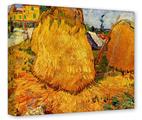 Gallery Wrapped 11x14x1.5  Canvas Art - Vincent Van Gogh Haystacks In Provence2