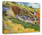 Gallery Wrapped 11x14x1.5  Canvas Art - Vincent Van Gogh Huts In Auvers