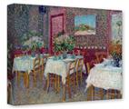 Gallery Wrapped 11x14x1.5  Canvas Art - Vincent Van Gogh Interior Of A Restaurant