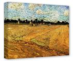 Gallery Wrapped 11x14x1.5  Canvas Art - Vincent Van Gogh Ploughed Field