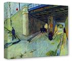 Gallery Wrapped 11x14x1.5  Canvas Art - Vincent Van Gogh Railway Bridge On The Road To Tarascon