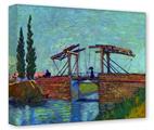 Gallery Wrapped 11x14x1.5  Canvas Art - Vincent Van Gogh The Anglois Bridge At Arles The Drawbridge