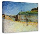 Gallery Wrapped 11x14x1.5  Canvas Art - Vincent Van Gogh The Ramparts Of Paris2