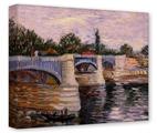 Gallery Wrapped 11x14x1.5  Canvas Art - Vincent Van Gogh The Seine With The Pont De La Grande Jette