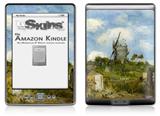 Vincent Van Gogh Blut Fin Windmill - Decal Style Skin (fits 4th Gen Kindle with 6inch display and no keyboard)