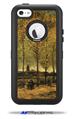 Vincent Van Gogh Lane With Poplars - Decal Style Vinyl Skin fits Otterbox Defender iPhone 5C Case (CASE SOLD SEPARATELY)