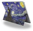 Vincent Van Gogh Starry Night - Decal Style Vinyl Skin (fits Microsoft Surface Pro 4)
