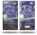 Vincent Van Gogh Starry Night - Decal Style Skin (fits Nokia Lumia 928)