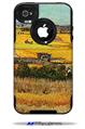 Vincent Van Gogh Harvest At La Crau With Montmajour In The Background - Decal Style Vinyl Skin fits Otterbox Commuter iPhone4/4s Case (CASE SOLD SEPARATELY)