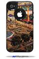 Vincent Van Gogh The Courtyard Of The Hospital At Arles - Decal Style Vinyl Skin fits Otterbox Commuter iPhone4/4s Case (CASE SOLD SEPARATELY)