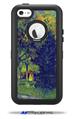 Vincent Van Gogh Allee in the Park - Decal Style Vinyl Skin fits Otterbox Defender iPhone 5C Case (CASE SOLD SEPARATELY)