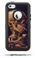 Vincent Van Gogh Skull With A Burning Cigarette - Decal Style Vinyl Skin fits Otterbox Defender iPhone 5C Case (CASE SOLD SEPARATELY)