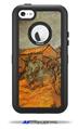 Vincent Van Gogh Wooden Sheds - Decal Style Vinyl Skin fits Otterbox Defender iPhone 5C Case (CASE SOLD SEPARATELY)