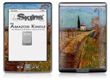 Vincent Van Gogh Path Through A Field With Willows - Decal Style Skin (fits 4th Gen Kindle with 6inch display and no keyboard)