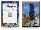 Vincent Van Gogh Van Gogh - Country Road In Provence By Night - Decal Style Skin (fits 4th Gen Kindle with 6inch display and no keyboard)
